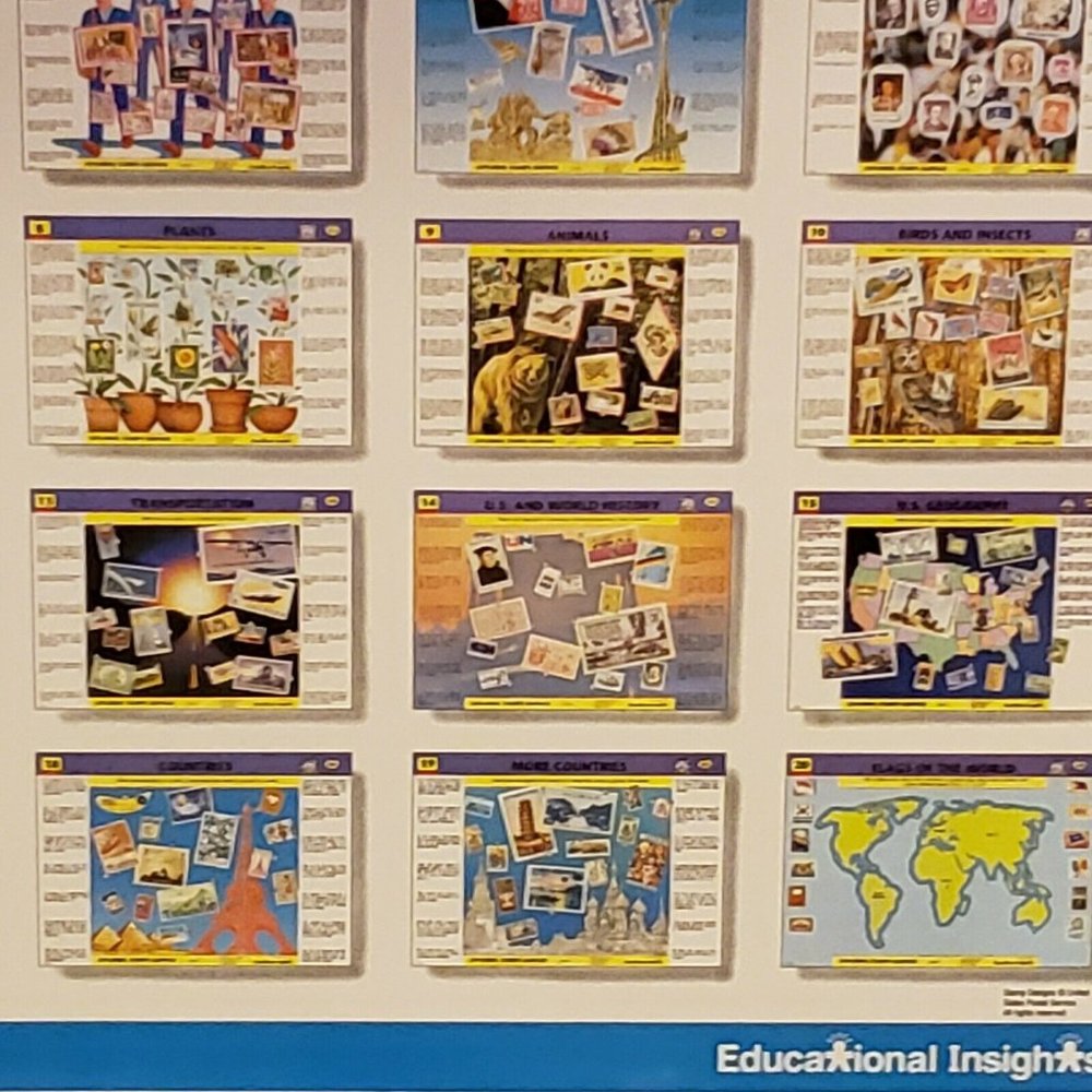 GeoSafari Learning System 1995 Exploring Stamps - Picture 11 of 12